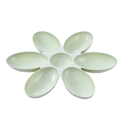 1 Pc Pet Dinner Plate 6-in-1 Pet Food Dog Bowl Anti-suffocation Flower-shaped Kitten Feeding Bowl Cat And Dog Automatic Feeder