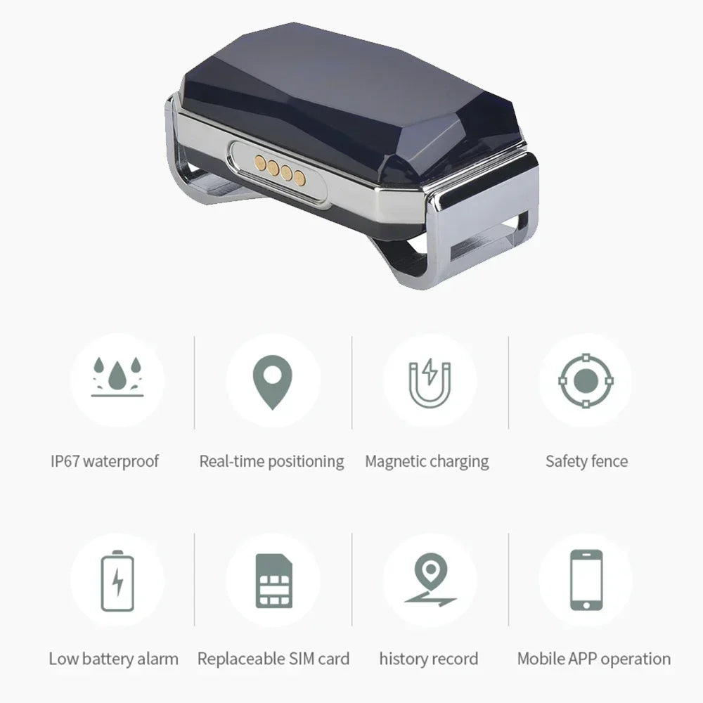 G12p Pet 2G GPS Tracker Locator Universal Smart Waterproof GPRS Location Collar for Cats and Dogs Positioning Tracking Device