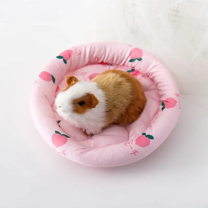 Small Animal Warm Litter Mat Cushion Bed for Rabbit Hamster Pig Cozy House Floor Mat Pet Bedding Accessory