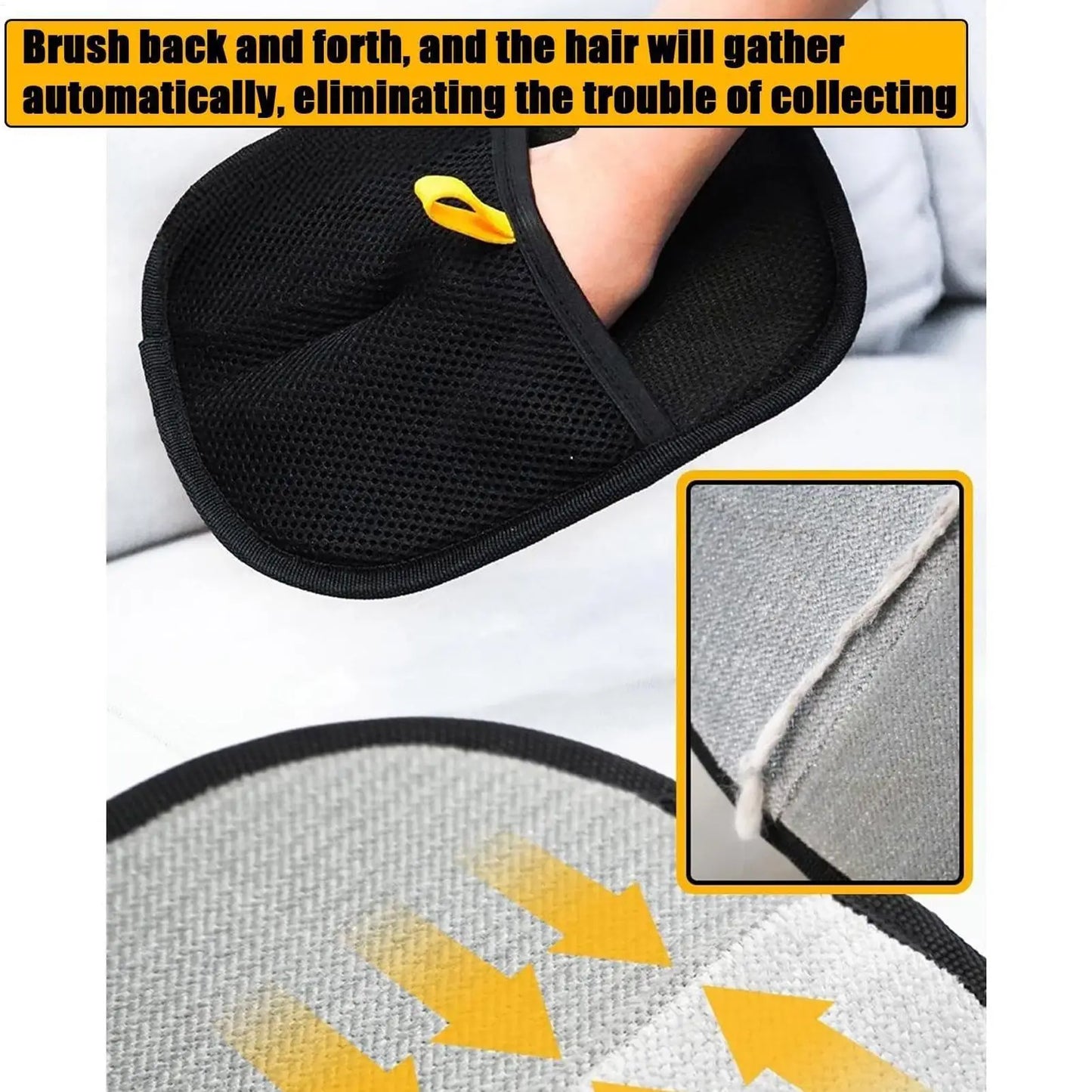 Dog Grooming Gloves for Shedding Pet Hair Remover Gloves for Washing Double-Sided Pet Gloves for Washing Deshedding Grooming
