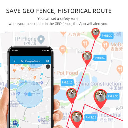 Mini GPS Pets Tracker 4G LTE GPS 4G Mini GPS Tracker Dog Cat Pet GPS Locator Best Dog GPS Tracker With Free APP Waterproof IP67