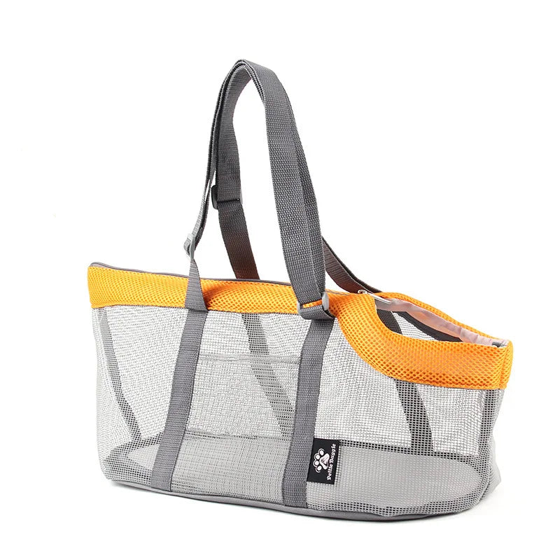 Pet Carrier Bag for Cats & Dogs -  Foldable Travel Bag with Handheld Strap, Breathable Mesh for Outdoor Hiking & Airplane Trip