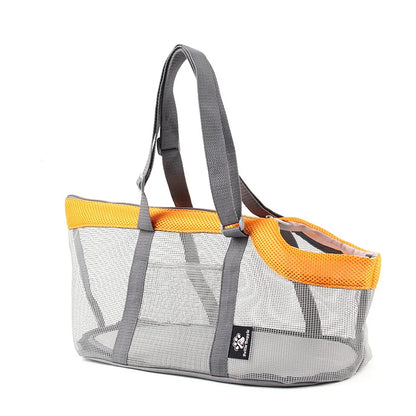 Pet Carrier Bag for Cats & Dogs -  Foldable Travel Bag with Handheld Strap, Breathable Mesh for Outdoor Hiking & Airplane Trip