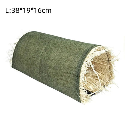 Foldable Woven Rabbit Cages Pets Hamster Guinea Pig Bunny Grass Chew Toy Mat House Bed Nests for Small Animal Rabbit Accessories