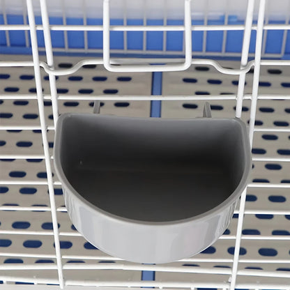 1pc plastic small animal feeding bowl, portable hanging pet water bowl, suitable for other small pets such as rabbits, hamsters