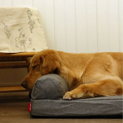 Orthopedic Dog Bed Non-Slip Base Pet Bed Pillow Memory Foam with Double Waterproof Washable Cover Washable Sponge Cat Nest