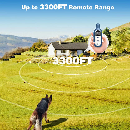 1000M Dog Training Collar 3 Training Modes Waterproof & Rechargeable Shock Collar With Remote Control dogs accessories 강아지