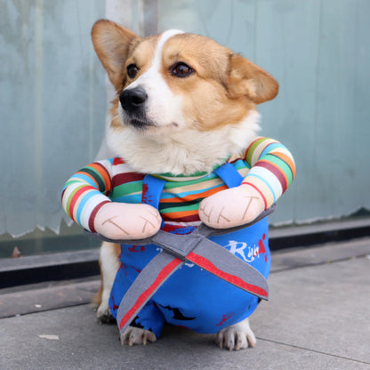 A pet costume outfit for fun disguise transformation cosplay Halloween Christmas novelty party costume dog clothes for small to