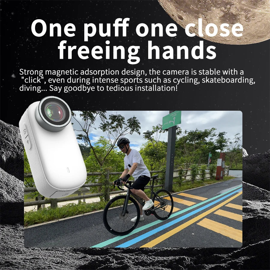4K pixel cat and dog pet camera, mini thumb camera, outdoor bicycle camera, motorcycle wide-angle camera, portable helmet camera