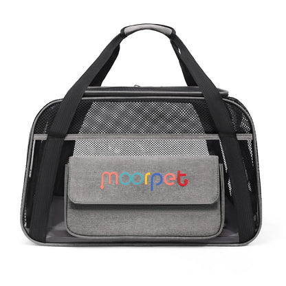 Dog Carrier Bag Breathable Large Capacity Mesh Cat Carrier Bag Pet Outing Portable Cat Puppy Handbag Crossbody Small Pet Slings