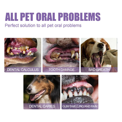 Pet Oral Repair Gel - Deep Cleaning for Dogs & Cats, Tartar & Stain Remover, Pet Dental Care Gel for Oral Hygiene