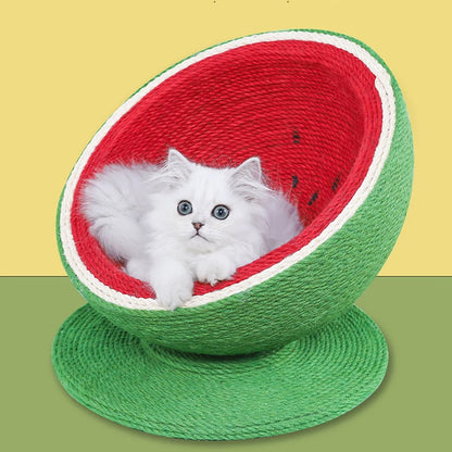2022 New Design Cat Trees & Scratcher  Watermelon Shape Modern Simple Luxury Cat Tree House