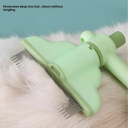Cat Dog Hair Grooming Rotating Pet Comb Pet Removes Matted Hairs Comb Pet Cleaning Bath Brush Pet Care And Deshedding Supplies
