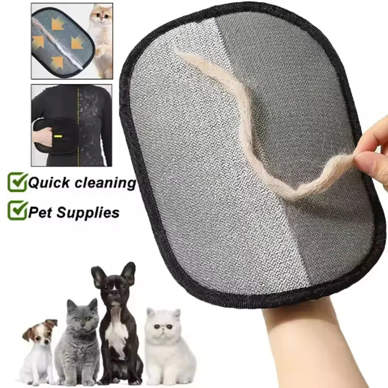 Pet Hair Remover Portable Washable Clothes Hair Dehairing Gloves Pet Accessories Pet Cleaning Products