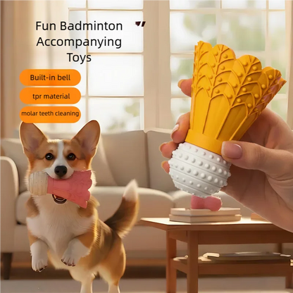 Dog toys, leakage food, grinding teeth stick, bite resistant toy, badminton, self fun, relieve boredom, puzzle, pet supplies