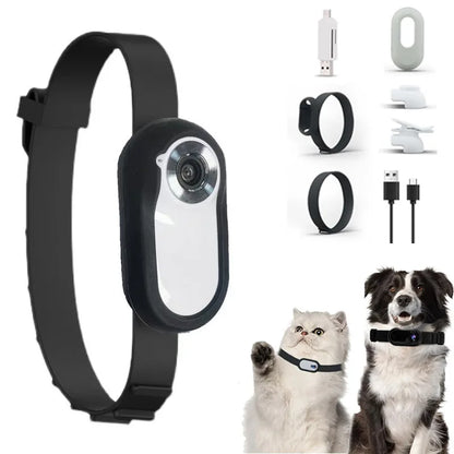 Pet recorder thumb pet camera high definition cat and dog viewing angle camera collar pet camera dog accessories