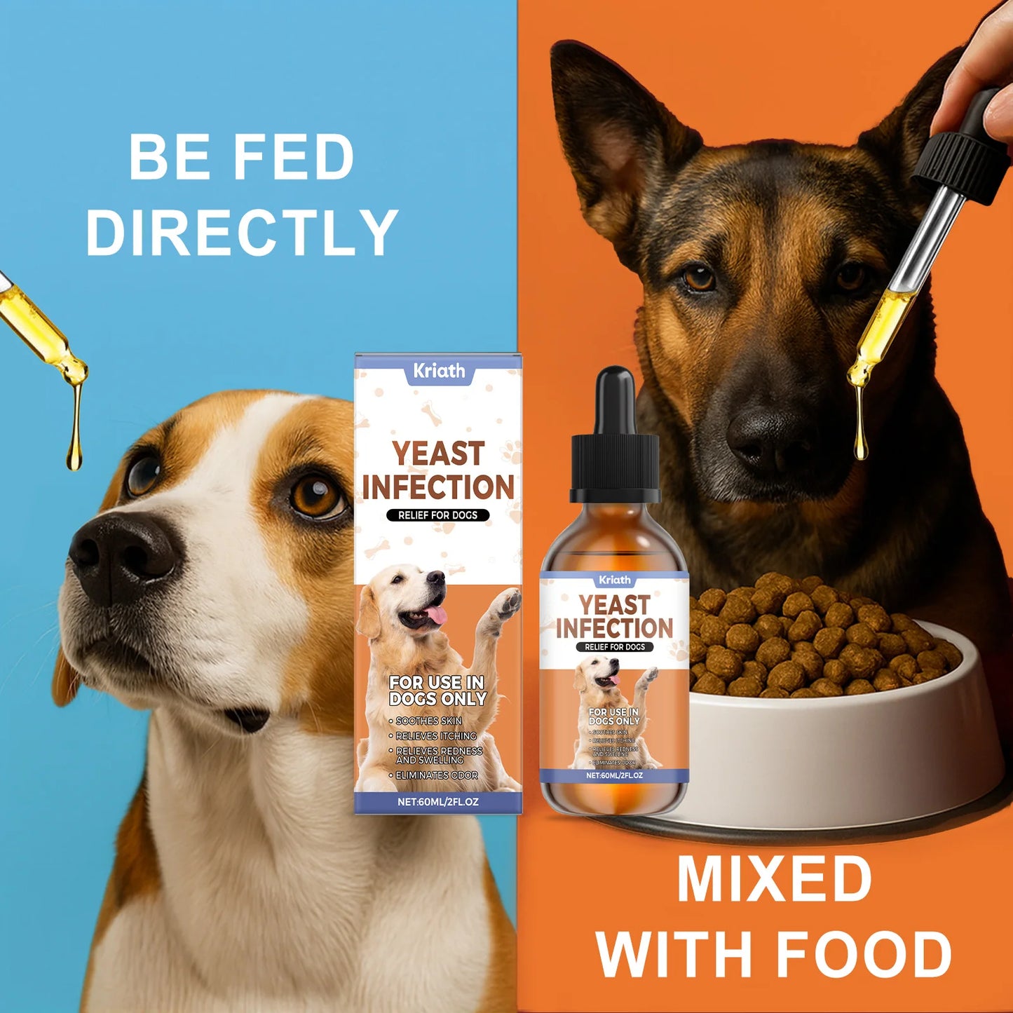 Dog Specific Herbal Drop Effectively Relieve Skin Itching Redness Maintain Immune System Health Chicken Flavor Herbal Care Drops