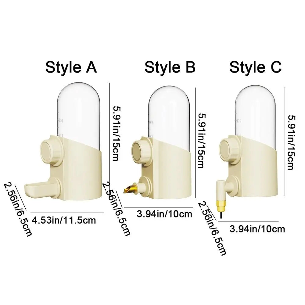 Convenient 250ml Birds Water Feeder Silent Large Capacity Pet Birds Water Bottle Hangable Automatic Refill Bird Drinkers Finches