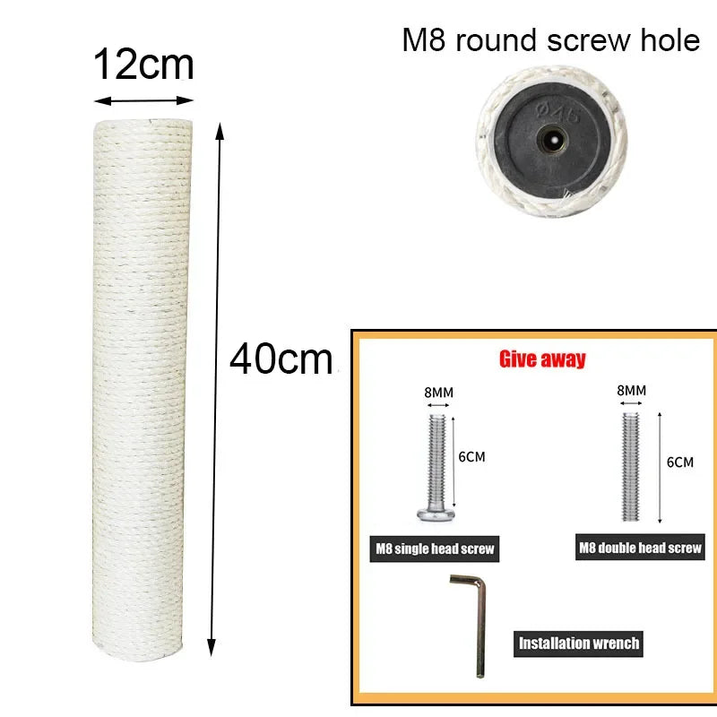 DIY Cat Tree Accessories Cat Scratching Post Scratch Support Ceiling Cat Climbing Tower Platform Cat House Hammock Pet Furniture