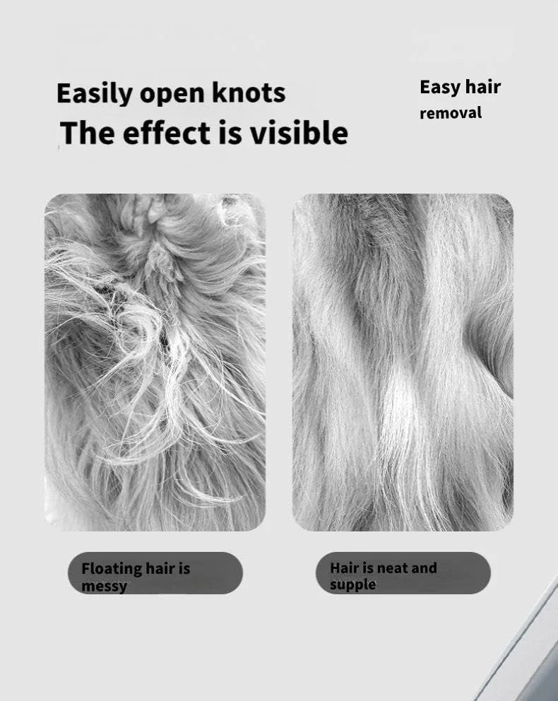 Dog Cat Grooming Brush, Double-Sided Deshedding - Dematting Undercoat Rake and Pin Brush for Long and Short Haired Dogs Cats