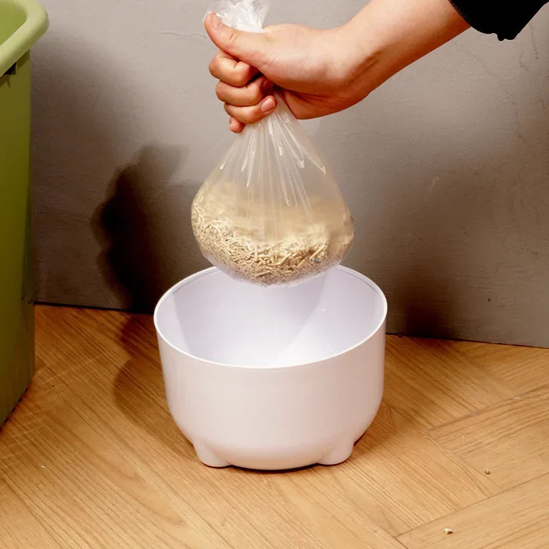 Small Pet Trash Can Pet-proof Cat Litter Cleaning Trash Can with Lid Deodorizing Dog Supplies