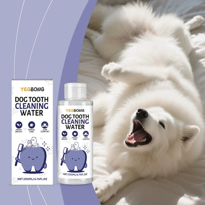 Drinkable Pet Water Additive Dental Care for Dogs Cats Natural Oral Hygiene Freshens Breath Removes Plaque Control Safe Gentle