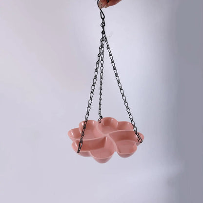 Bird Feeder Water Bowl Feeding Tray Stable Hanging Design for Outdoor Garden Birds Drinking
