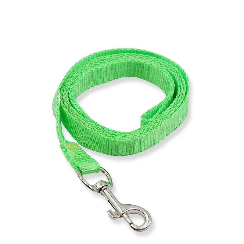 1Pc 120cm*1.5cm Nylon Pet Dog Leash Harness Dog Collar Walking Training Leash Cats Dog Harness Collar Leash Strap Belt for Puppy