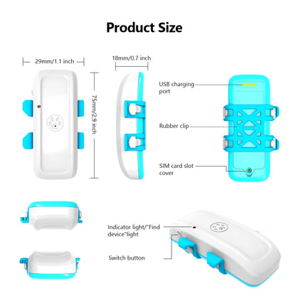 4G Pet GPS Tracker Realtime Tracking Dog Cat Animal Finder TKSTAR LTE GSM GPS Locator Crawler Geo-fence Free APP