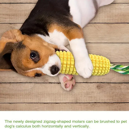 Dog Chew Toys for Aggressive Chewers, Tough Durable Squeaky Interactive Dog Toys, Puppy Teeth Chew Corn Stick Toy for Small Larg