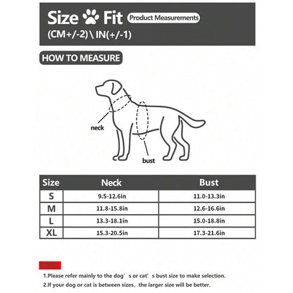 One Dog Harness and Leash Set - Comfort Adjustable - Escape Prevention Pet Leash Vest - For Small to Medium Dogs