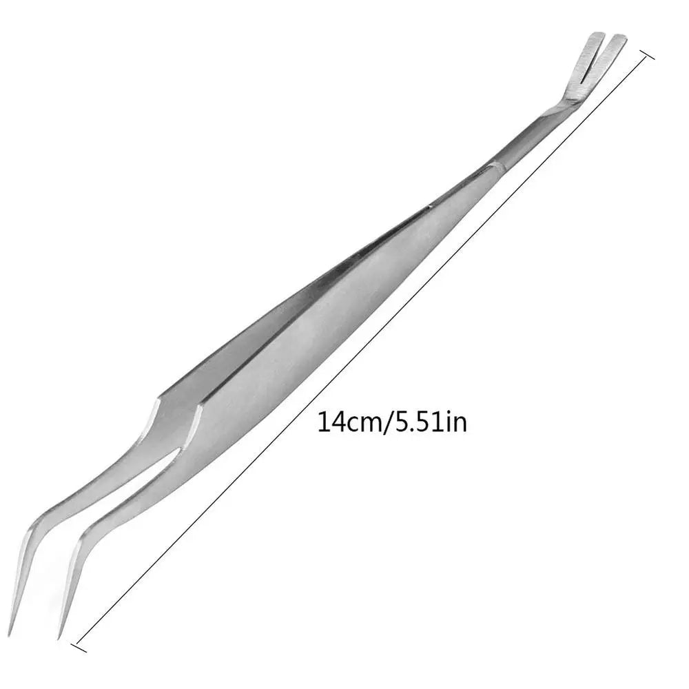 Professional Tick Removal Tool Stainless Steel Tick Tweezers For Cat Dog Quick Effectively To Remove Fleas Louses Ticks For Pets