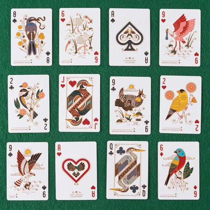 Bird in The Hand Themed Playing Cards - 54pcs Cards Art Deck Unique Bird Illustrations Playing Cards for Collectors