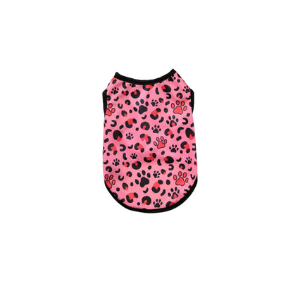 Cat Clothes Vest for Small Medium Cats Dogs Summer Breathable Kitten Leopard-Print Sleeveless Clothing French Teddy Pet Outfits