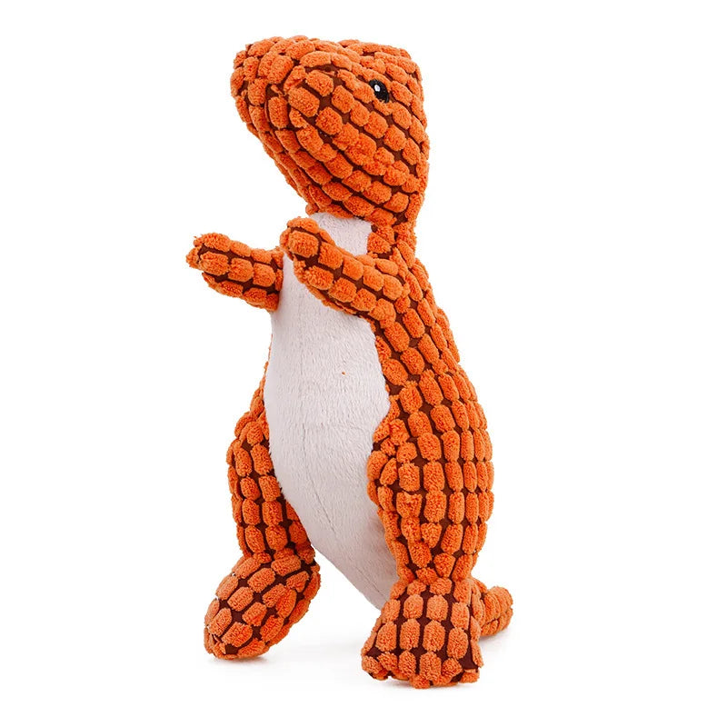 Plush Dog Toys for Puppy Pets Bite Resistant Squeaky Toys Corduroy Dog Companionship Toy Animals Shape Training Accessories for