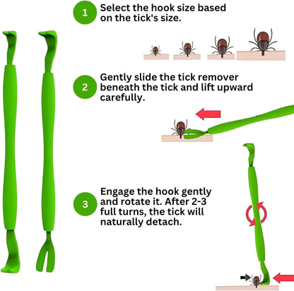 5Sets Flea Remover Hook Tick Remover Tweezer Tick Pull Pet Cat Dog Tick Clamp Accessaries Pet Mite Flea Extractor Dog Accessarie