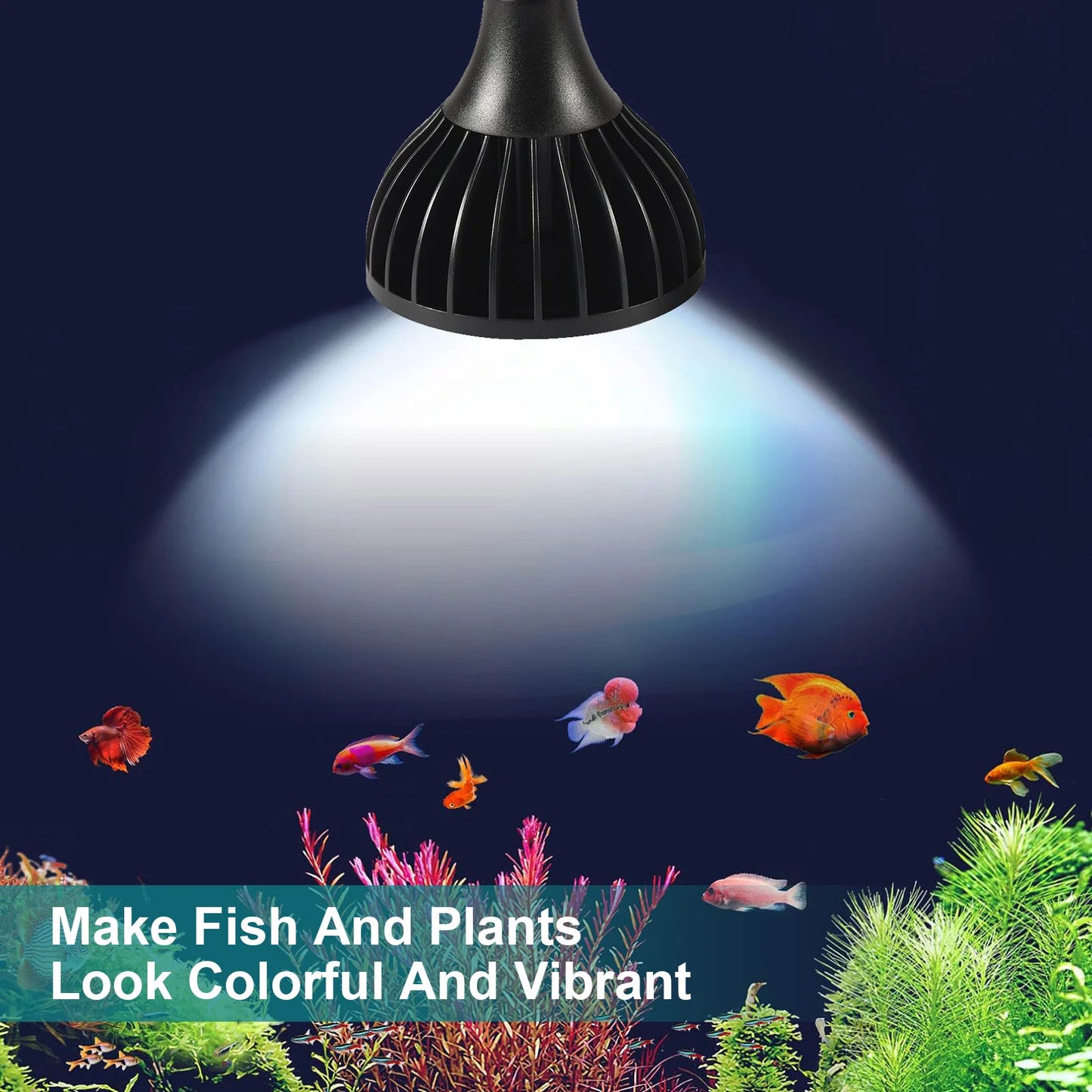 LED Aquarium Light For Fish Tank Plants Grow Light 10W/20W/30W  Freshwater Aquatic Plant Lighting Plant Growing Lamp 3000K/6000K