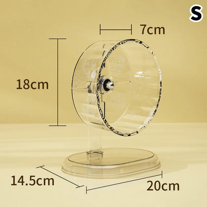 Hamster Cage Wheel Hamster Exercise Wheel Acrylic Transparent Prevent Slip Versatile Easy To Clean With Stand For Hamster Cage