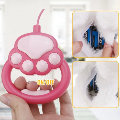 Electric Singing Dog Toy Walking Animal with Leash Rope Talking Puppy Toy Lovely Music Animal Toy Toddler Crawling Toy