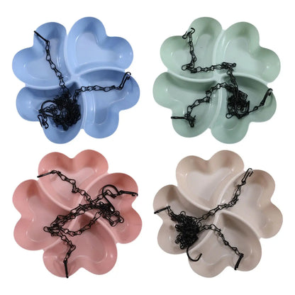 Bird Feeder Water Bowl Feeding Tray Stable Hanging Design for Outdoor Garden Birds Drinking