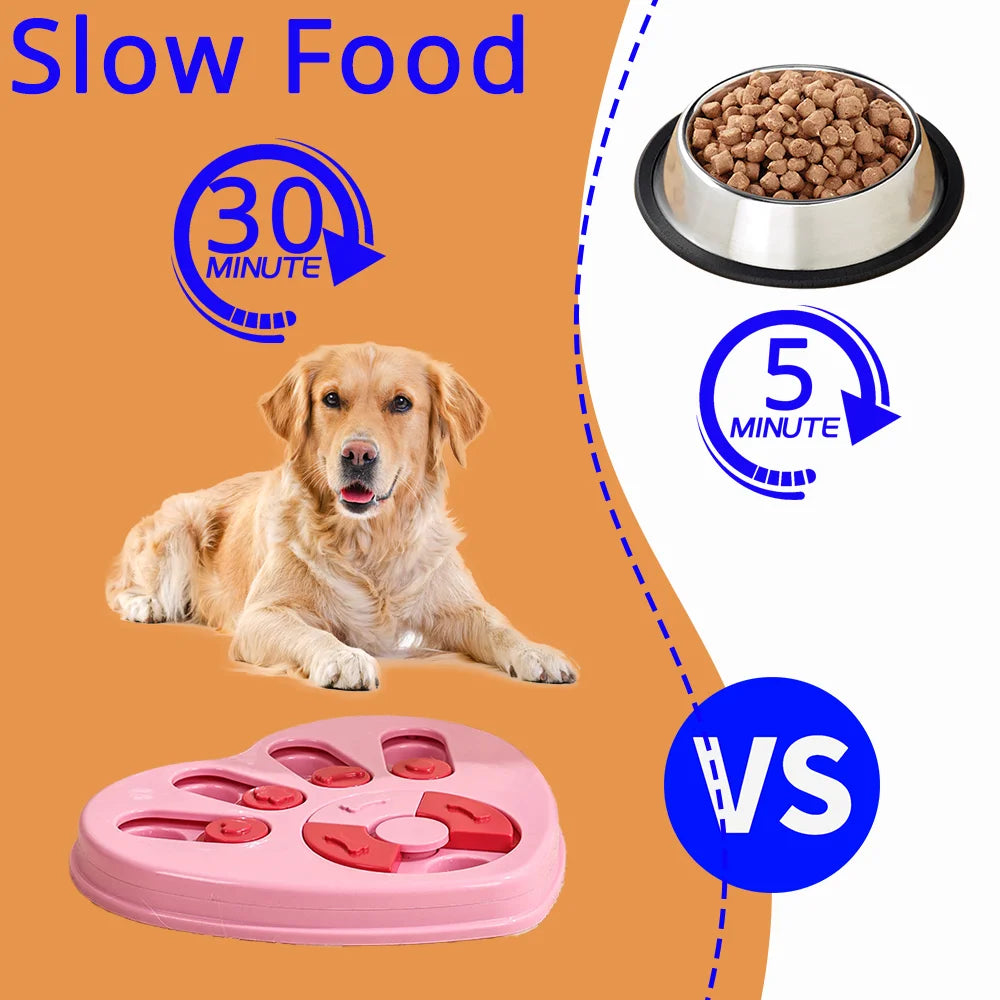 Dog Puzzle Toys Slow Feeder Interactive Iq Food Dispenser Nonslip Bowl Dog Interactive Toy Pet Puzzle Cat Dogs Training Game