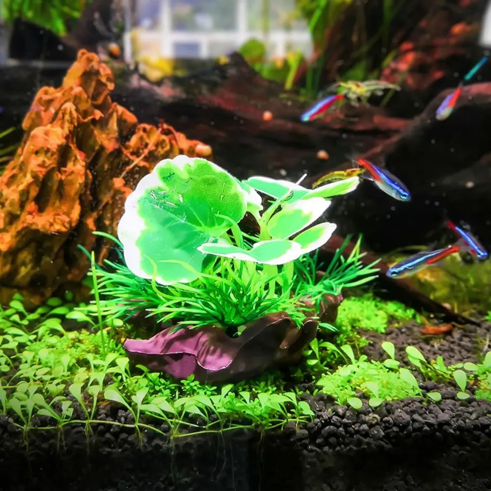 Fish Tank Landscaping Decorative Artificial Water Grass Lifelike Simulation Sunken Wood Plastic Fake Water Plant Aquarium