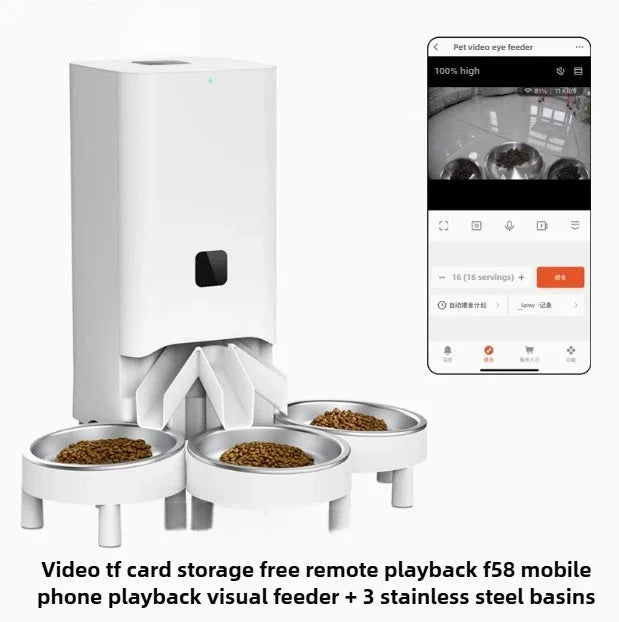 Suitable for running three bowls of automatic pet feeders in conjunction with the tu Smart platform