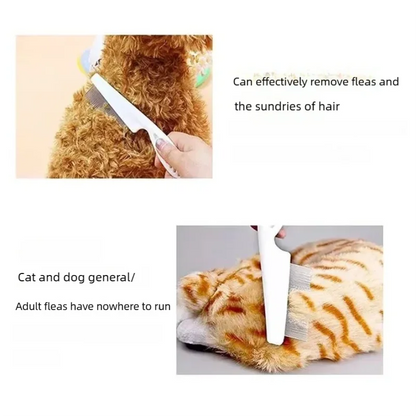 Professional Flea Comb for Dogs and Cats, Effective Grooming Tool for Removing Fleas and Ticks