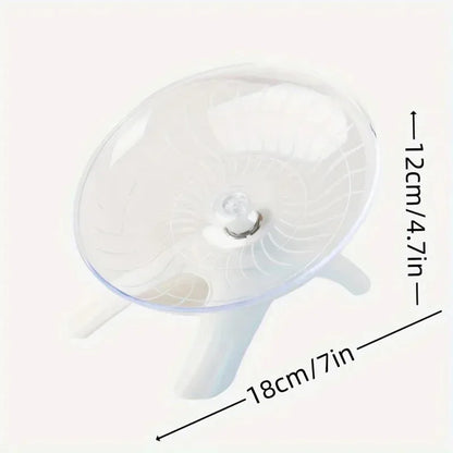 Hamster Running Disc Toy Sport Running Silent Transparent Small Pet Rotatory Jogging Wheel Wheel Toys Pet Hamster Cage Supplies