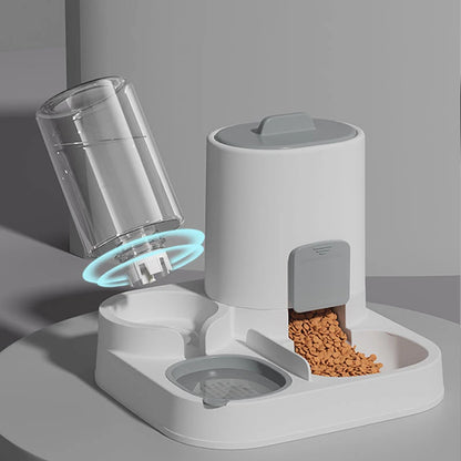 Pet feeding water maker two-in-one smooth food large capacity integrated feeding water simple wind bowl cat food bowl dog bowl