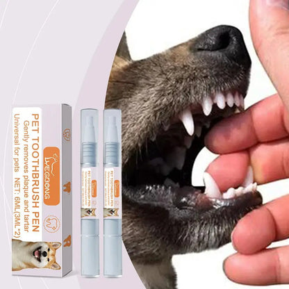 Dog Teeth Cleaning Gel Tooth Repair Teeth Brushing Cleaner Dog Oral Care For Dogs Cats Odor Stain Remover Pet Breath Freshener