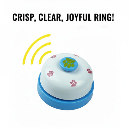 Parrot Training Bell Bird Food Call Dinner Ring, Obedience Training Toy for Cockatiel African Grey, No Battery Required