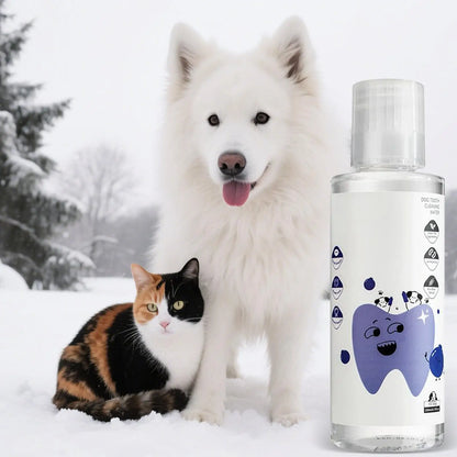Dog Breath Water Additive 200ml Natural Healthy Bad Breath Remover Solution for Indoor Outdoor Travel Brushing Grooming Health