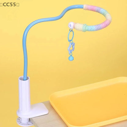 〔CC55〕Bird Perch Stand Bird Training Portable Tabletop Platform Parrot Lovebirds Indoor Budgies Bending Stand Cage Accessories